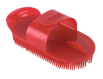 Produktbild von Kunststoffnadelstriegel rot
