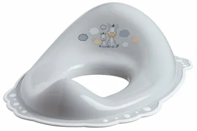 Produktbild von Toilettensitzverkleinerer für Kinder, rutschfest, Zebra Grau, Maltex Baby
