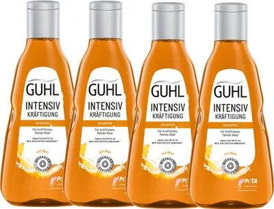 Image de Guhl shampooing intensif fortifiant pour cheveux fins et minces 250ml pack de 4