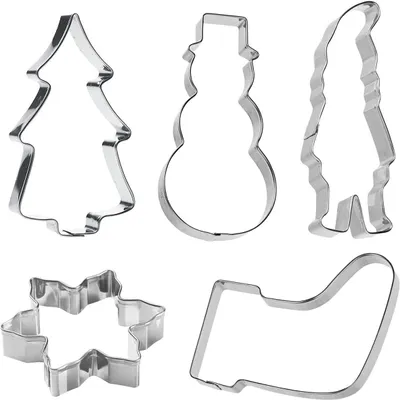 Produktbild von GastroMax Ausstechformen Weihnachten 5er Set Edelstahl rostfrei