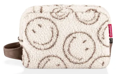 Image de reisenthel trousse de toilette Cosmetic Pouch Smile Teddy Chocolate écru