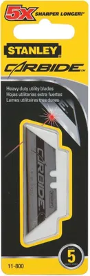 Produktbild von Black & Decker Trapezklinge Carbide 19mm Box 50 Stück Klingen SB Stanley - 8-11-800