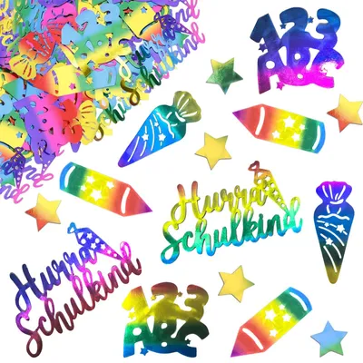 Productafbeelding van 100 Stuks Glittersconfetti voor Schoolbegin Decoratie