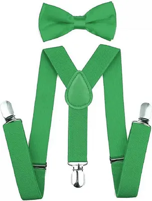 Produktbild von Hosenträger und Fliege Set,Verstellbar Fliege für Männer,Elegant Accessoire,HosenTräger für Hochzeiten und Geschäftsveranstaltungen