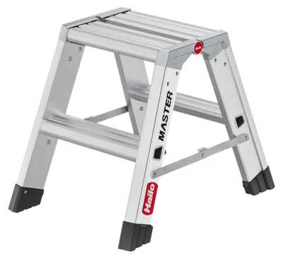 Productafbeelding van Hailo aluminium instapladder Master D80, 2 traptreden