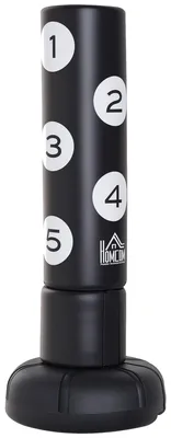 Produktbild von Boxsack mit Standfuß - Freistehender Punchingball - 176 cm Höhe - Für Boxen und Kickboxen - Für Anfänger und Profis - Heimtraining und Studio - Schwarz