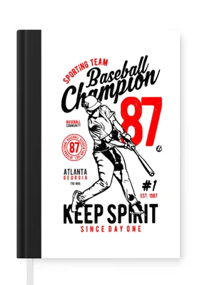 Obrázek produktu pro MuchoWow Zápisník Diář Rozpočet A5 Mancave - Baseball - Sportovní - Vintage