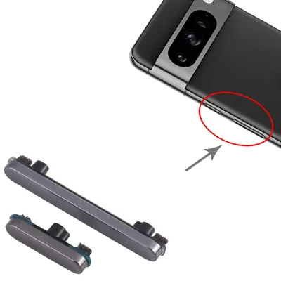 Produktbild von Für Google Pixel 8 Pro Power und Lautstärke Tasten Button Ersatzteil Schwarz