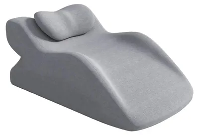 Immagine prodotto di Cuscino a cuneo, morbido, 100% cotone, ideale come supporto, grigio chiaro