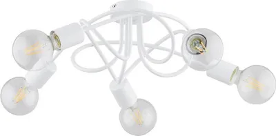 Obrázek produktu pro Stropní svítidlo BOSTON, bílé, 5xE27x15W, kov, rozměry: 17,5x52x52 cm, IP20, Alfa