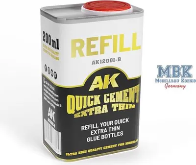 Produktbild von AK Interactive AK12001B -  200 Ml. Refillquick Cement Extra - Neu