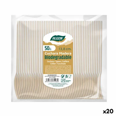 Obrázek produktu pro Sada lžiček z argonového dřeva 20 kusů 14 x 3 x 0,2 cm