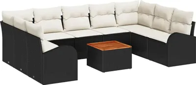 Produktbild von vidaXL 10 Stk. Schwarz