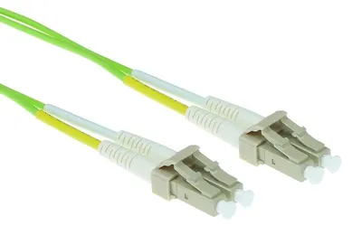 Immagine prodotto di ACT 0,5 metri LSZH Cavo patch in fibra multimodale 50/125 OM5 duplex con connettori LC