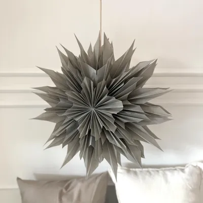 Produktbild von Only Natural Papierstern STAR S grau | Ø40cm