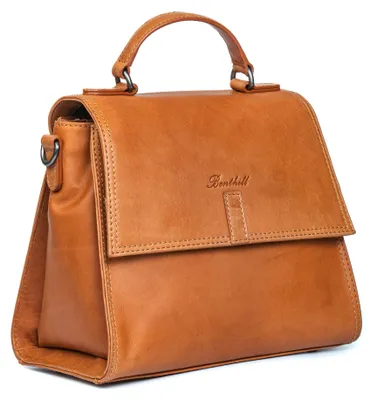 Produktbild von Benthill Handtasche Damen Echt Leder | Henkeltasche aus hochwertigem Rindsleder | Kleine Vintage Hobo Bag Beutel
