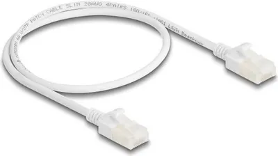 Immagine prodotto di Cavo patch RJ45 Cat.6A Slim 0,5 m bianco, industriale, U/UTP, robusto