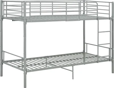 Obrázok produktu pre vidaXL Poschodová posteľ Grey Metal 90 × 200 cm
