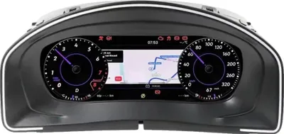 Produktbild von Digitales Dashboard-Cluster, kompatibel mit Scirocco 2009-2016, 10,25 Zoll Display, mehrsprachige Unterstützung, Für Scirocco 09-16 Jahre