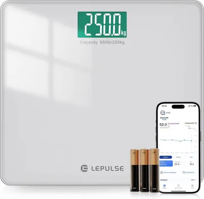 Küchenwaage digital, Nährwertberechnung, TFT-Display, Bluetooth, 5 kg