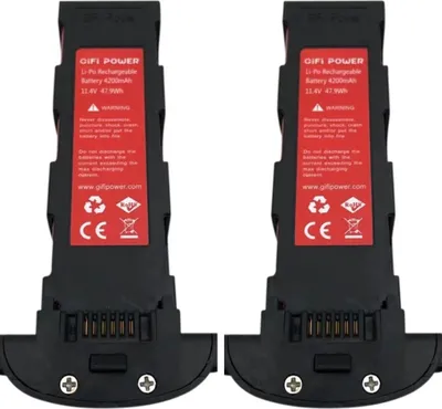 Produktbild von 2 PACK 11.4V 4200 mAh Lipo Batterie für Hubsan H117S Zino Brushless Vierachsige Flugzeugdrohne