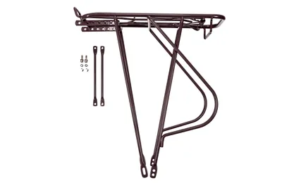 Produktbild von 28 Zoll Gepäckträger Trekking Citybike Streben 160 mm Federklappe Weinrot