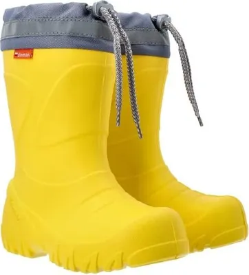 Produktbild von Ultra Leichte Gummistiefel Lammfell Gefüttert Winterstiefel Winterschuhe Mammut 26/27 gelb