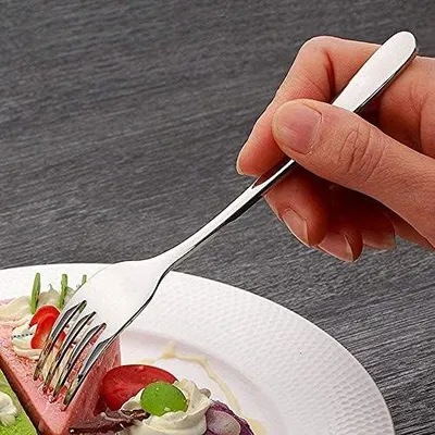 Produktbild von 12 Menügabeln aus Edelstahl für Salat, Pasta und Steak