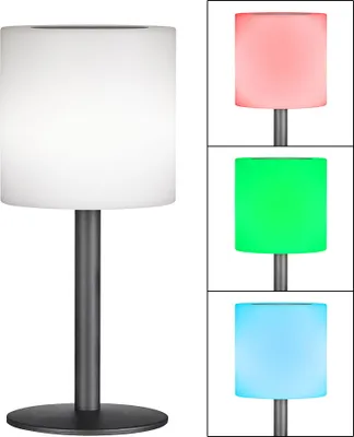 Produktbild von RGB LED Solar Tischleuchte, Fernbedienung, dimmbar, USB, H 30 cm