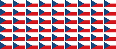 Produktbild von Mini Aufkleber Set - Pack glatt - 20x12mm - selbstklebender Sticker - Fahne - Tschechische Republik - Flagge / Banner / Standarte fürs Auto, Büro, zu Hause und die Schule - 54 Stück