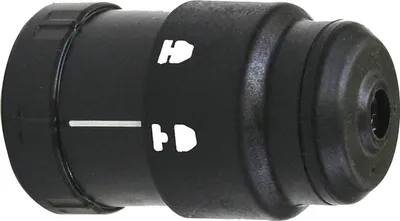 A black SDS+ chuck adapter for a power tool is shown against a white background.