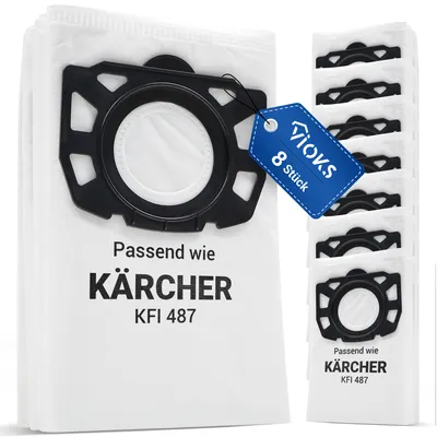 Produktbild von Filterbeutel Set 8x passend wie Kärcher 2.863-006.0 für MV4 MV5 MV6 Staubsauger