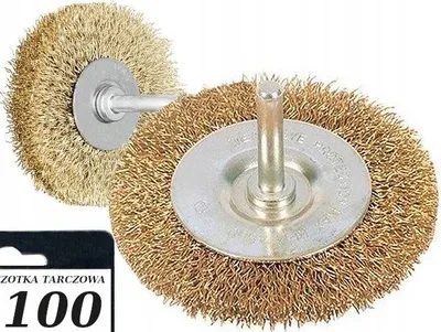 Produktbild von Format Scheibenbürste mit Dorn 100mm Messingdraht
