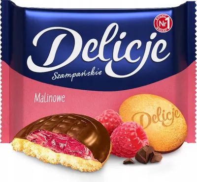 Zdjęcie produktu dla Delicje Szampańskie Malinowe 294g