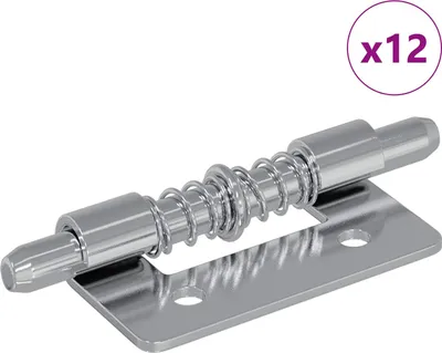 Produktbild von Riegel 12 pcs Silber 46 x 17 x 1,2 mm Stahl
