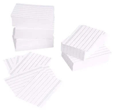 Immagine prodotto di Amazon Basics Schede A8 (7,4 cm x 5,2 cm), foderate, bianche, 1000 pezzi