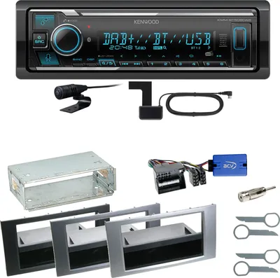 Produktbild von Kenwood KMM-BT508DAB Bluetooth DAB Einbauset für Ford Focus C-Max Fiesta Transit