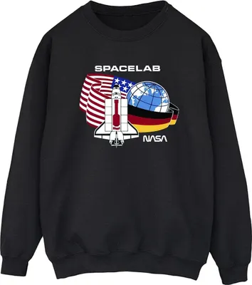 Produktbild von NASA - "Space Lab" Sweatshirt für Herren BI48233 (XXL) (Schwarz)