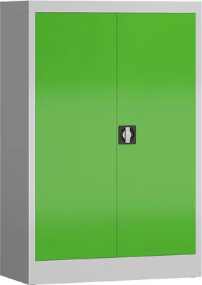 Produktbild von Aktenschrank Metallschrank abschließbar 1200 x 800 x 380 mm lichtgrau/gelbgrün X-530295