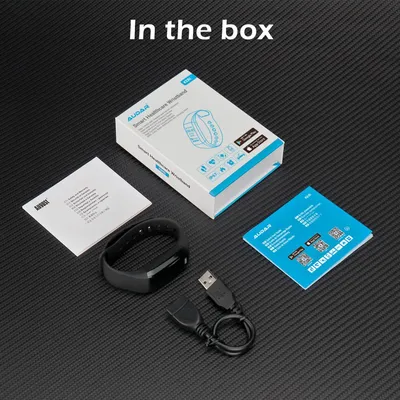 Produktbild von August Audar KERi Fitness Armband mit Blutdruck- und Blutsauerstoffmessung Pulsmesser Kalorien- und Schrittzähler Müdigkeit- & Schlafmonitor Stoppuhr