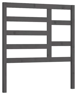 Obrázok produktu pre vidaXL Čelo postele sivé 96x4x104 cm Masívne borovicové drevo