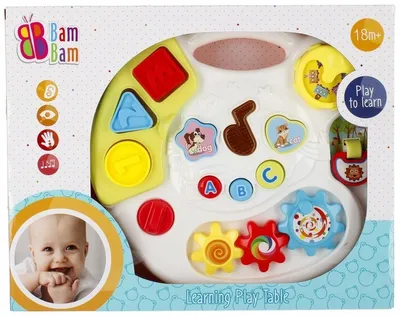 Obrázok produktu pre Stoliczek edukacyjny BamBam dla dzieci z dźwiękami i światełkami
