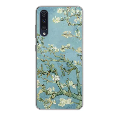 Produktbild von MuchoWow® Handyhülle Schutzhülle Hülle für Samsung Galaxy A50 Mandelblüte - Van Gogh - Kunst Silikon Softcase Handy Hülle - Mobiltelefonhülle