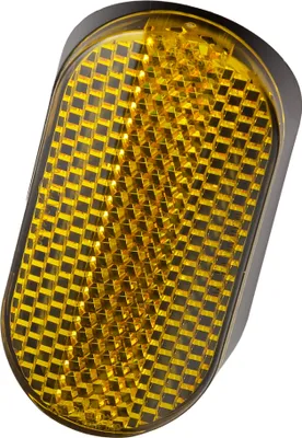 Produktbild von Gabelklebereflektor "Curved Shorty" gelb - E- & selbstklebend - für Gabel 38-40 mm