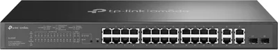 Immagine prodotto di TP-LINK TP-Link Omada SL2428P switch di rete gestito L2 Fast Ethernet (10/100) Power over Ethernet (PoE) 1U Nero