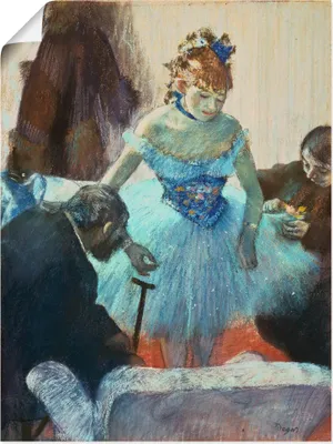 Produktbild von ARTland Poster Tänzerin in der Garderobe. Größe: 90x120 cm