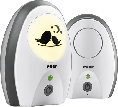 Produktbild von reer Rigi Digital Babyphone | 300 m Reichweite | Mit Nachtlicht und Gegensprechfunktion | VOX-Funktion | FHSS-Technologie | Akku- oder Netzbetrieb | Qualität vom Erfinder