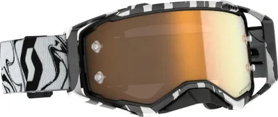 Produktbild von Scott Prospect Amplifier schwarz/weiss Motocross Brille, gold, Einheitsgröße