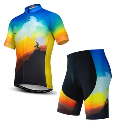 Immagine prodotto di Elzusha - Maglietta da ciclismo da uomo a maniche corte per l'estate