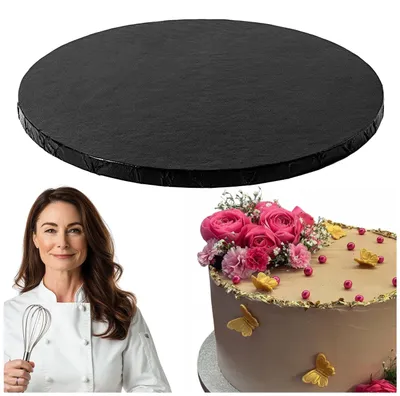 Produktbild von Cuki Kuchenplatte rund 30 cm dick schwarz